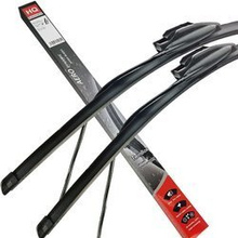 Two Front Frameless Wiper Blades HQ Aero Dynamic with WASHER JET SPRAY ADJ42-421 Twin Box