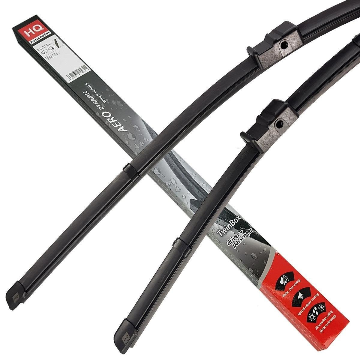Front & Rear kit of Aero Flat Wiper Blades fit FORD Focus CMAX 06.2003