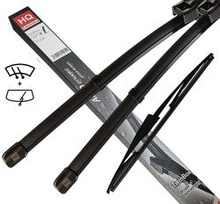Wiper Blades for TOYOTA Previa Minivan (1990-2000) HQ Automotive Front Rear Set with J-hook with jet connector